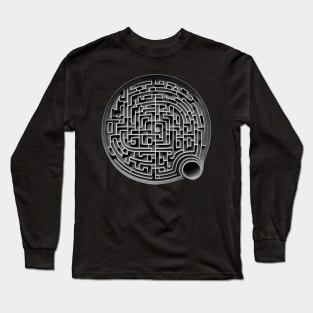 "Lost in the Dark and Twisty Maze" Long Sleeve T-Shirt